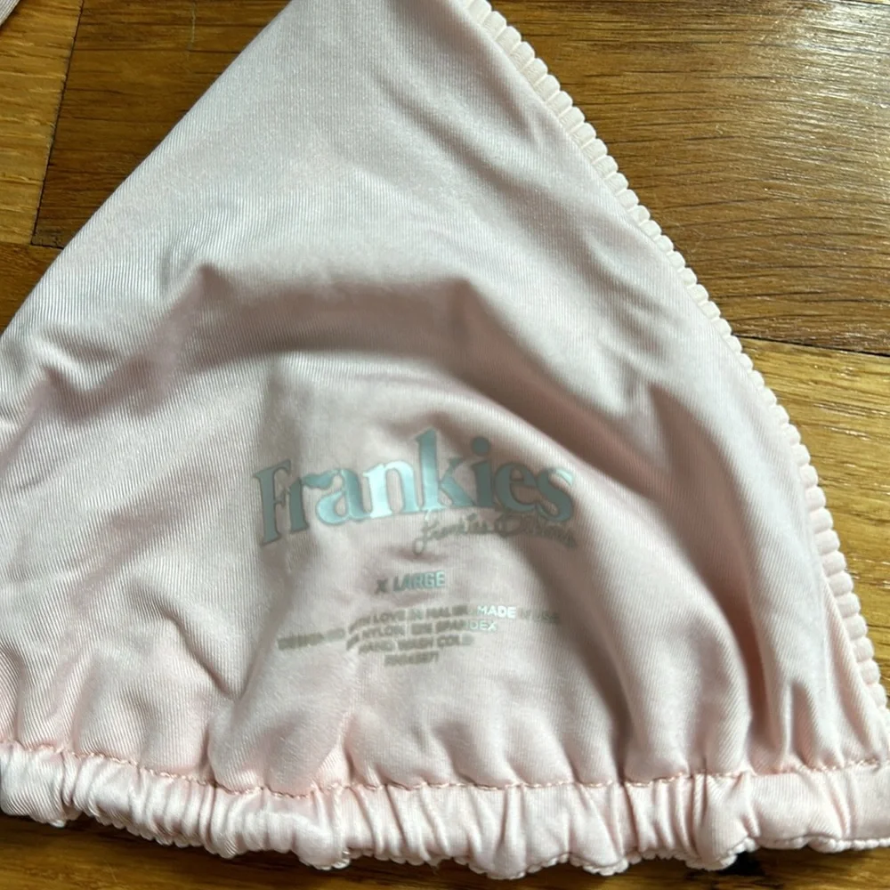 Frankie’s Bikinis Sky Ribbed Bikini Set